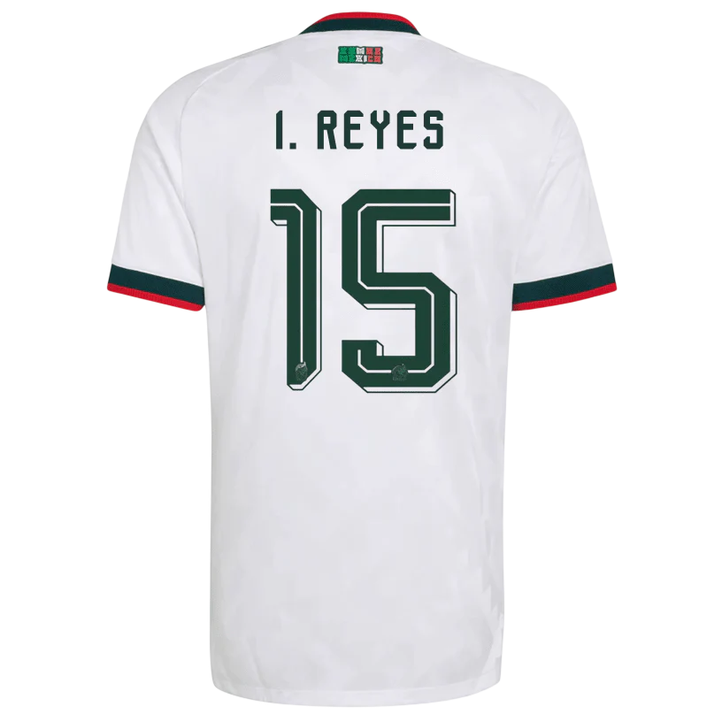 Mexico I. REYES #15 Away World Cup 2026 Jersey White Men's