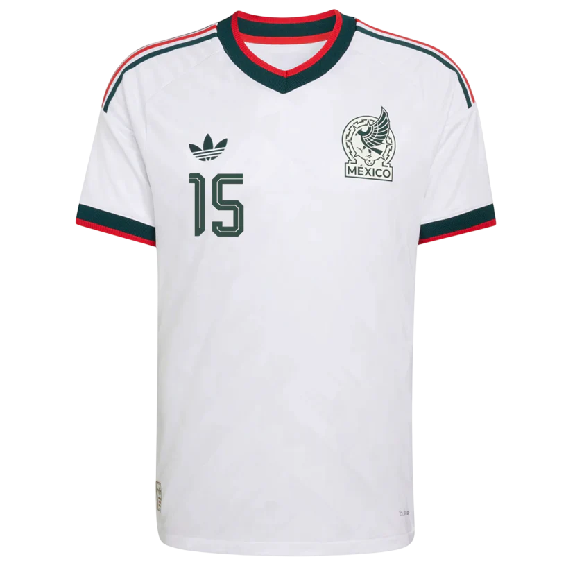 Mexico I. REYES #15 Away World Cup 2026 Jersey White Men's