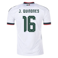 Mexico J. QUINONES #16 Away World Cup 2026 Jersey White Men's