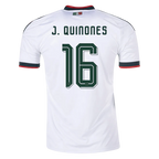 Mexico J. QUINONES #16 Away World Cup 2026 Jersey White Men's
