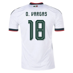 Mexico O. VARGAS #18 Away World Cup 2026 Jersey White Men's