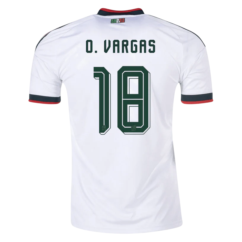 Mexico O. VARGAS #18 Away World Cup 2026 Jersey White Men's