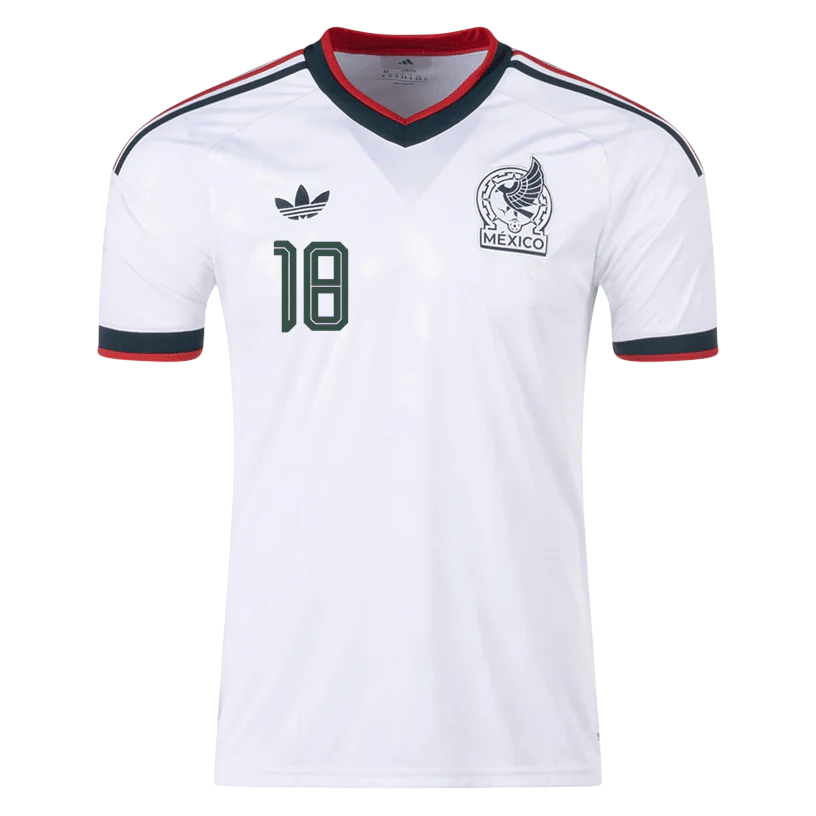 Mexico O. VARGAS #18 Away World Cup 2026 Jersey White Men's