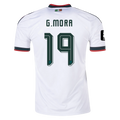 Mexico G. MORA #19 Away World Cup 2026 Jersey White Men's