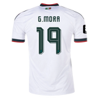 Mexico G. MORA #19 Away World Cup 2026 Jersey White Men's