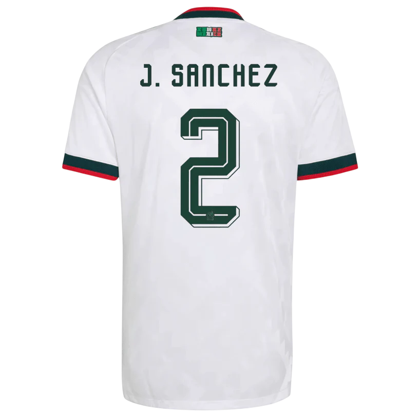 Mexico J. SANCHEZ #2 Away World Cup 2026 Jersey White Men's