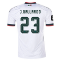Mexico J. GALLARDO #23 Away World Cup 2026 Jersey White Men's