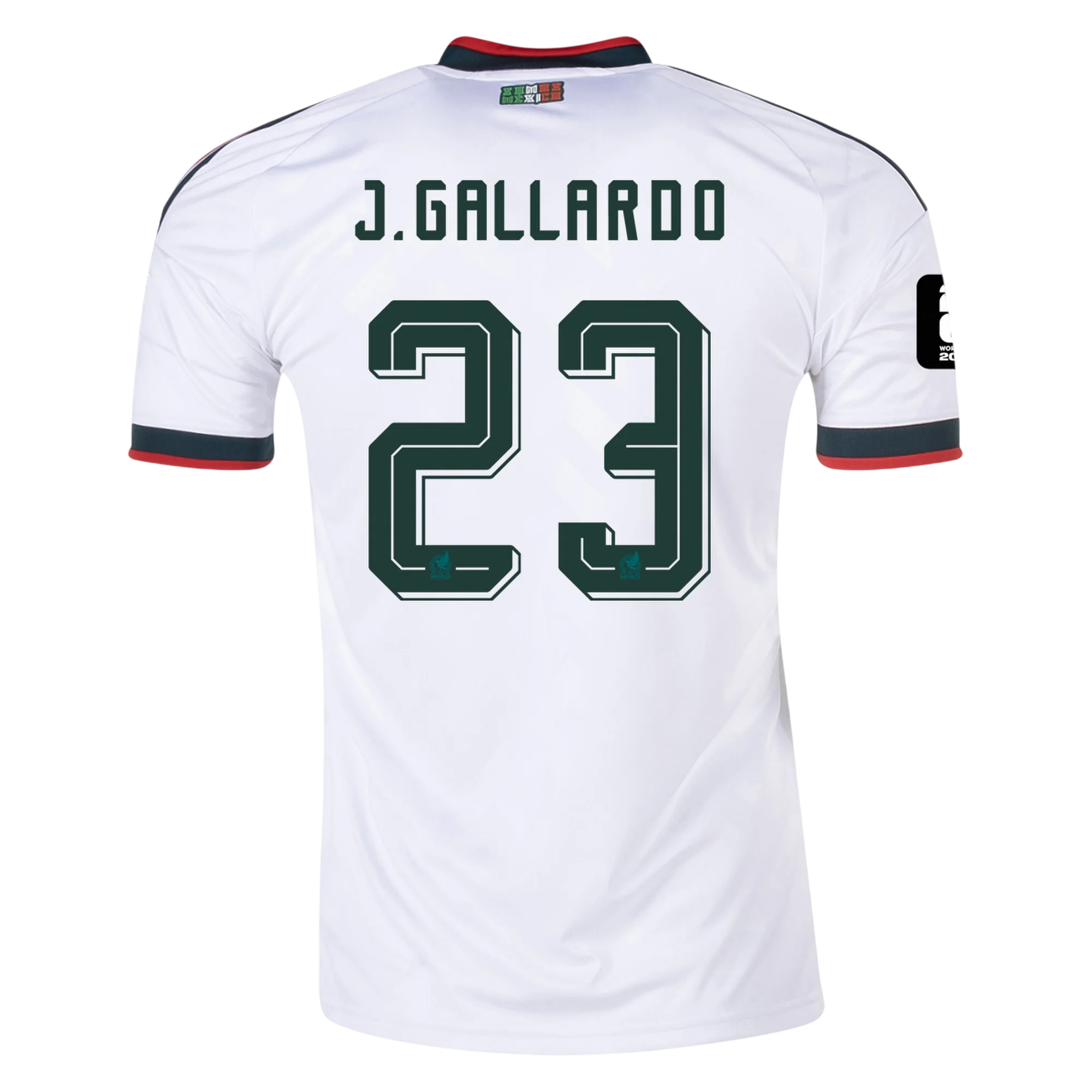 Mexico J. GALLARDO #23 Away World Cup 2026 Jersey White Men's