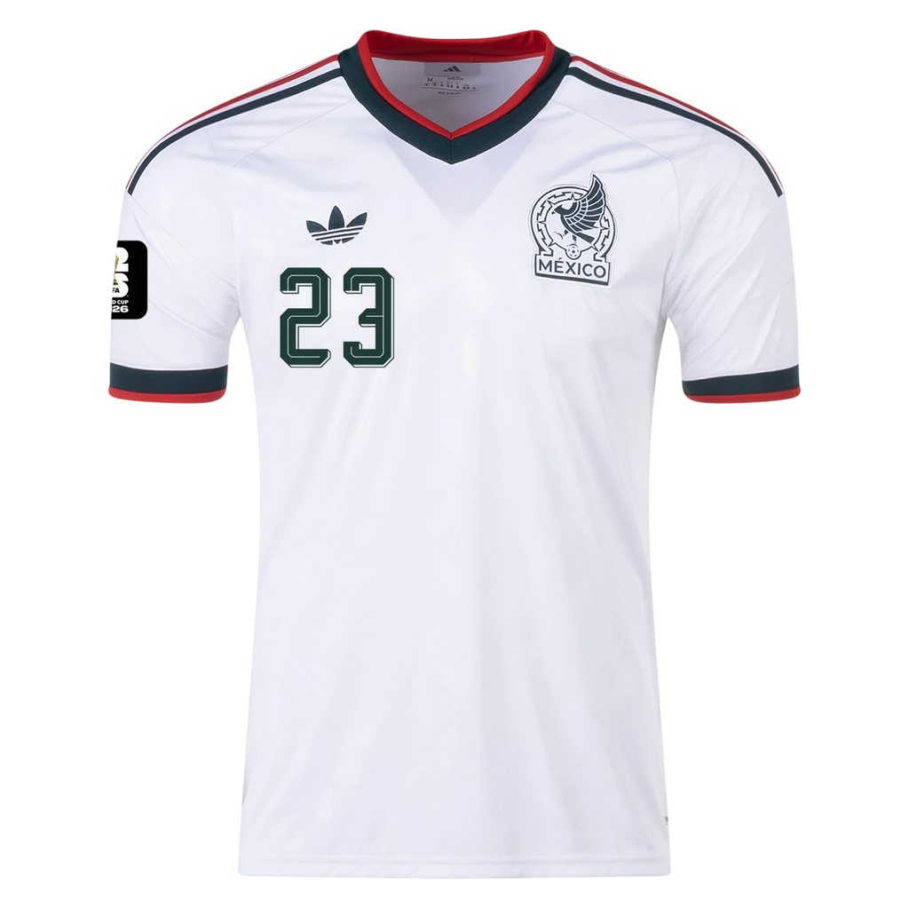 Mexico J. GALLARDO #23 Away World Cup 2026 Jersey White Men's