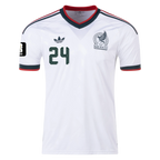 Mexico L. CHAVEZ #24 Away World Cup 2026 Jersey White Men's