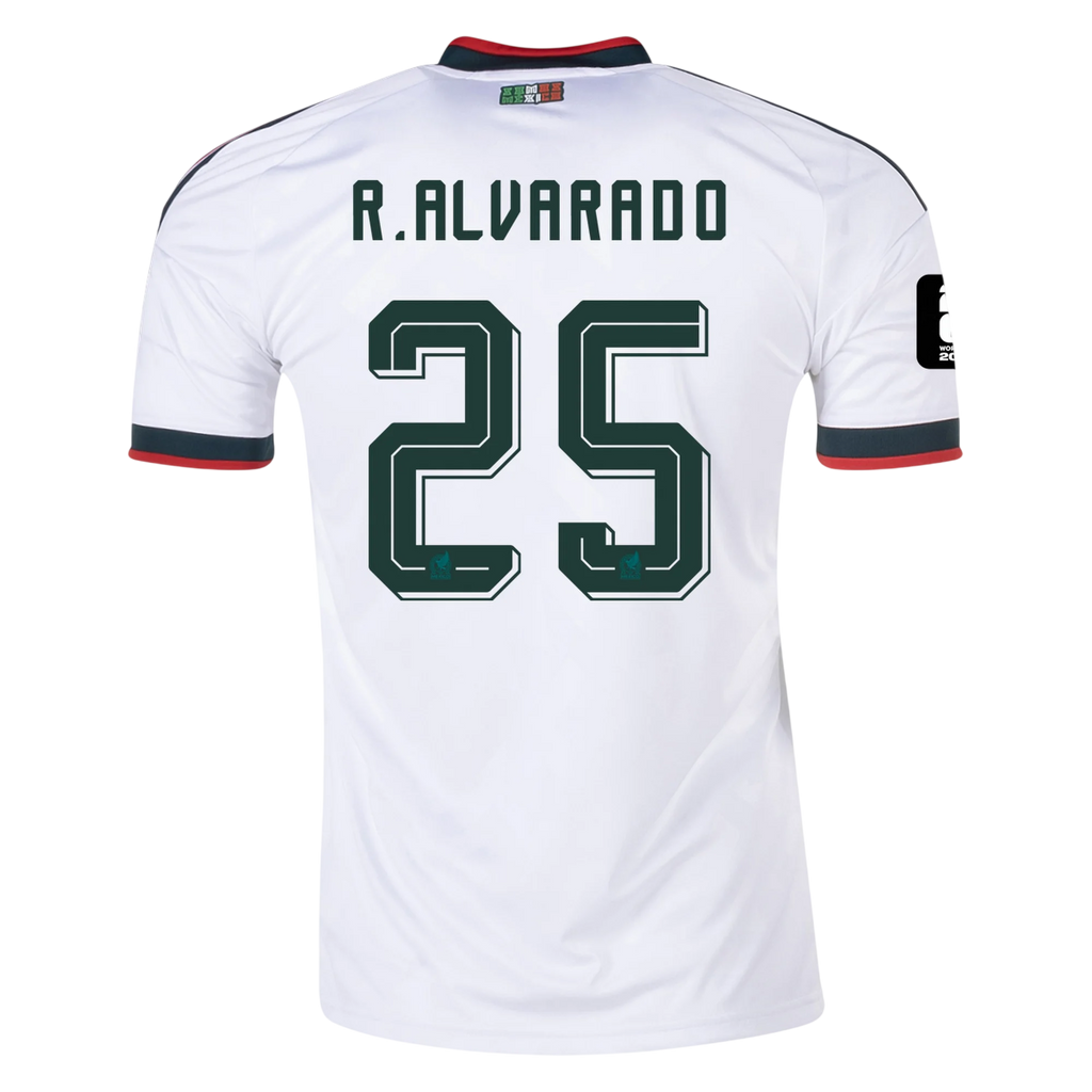 Mexico R. ALVARADO #25 Away World Cup 2026 Jersey White Men's