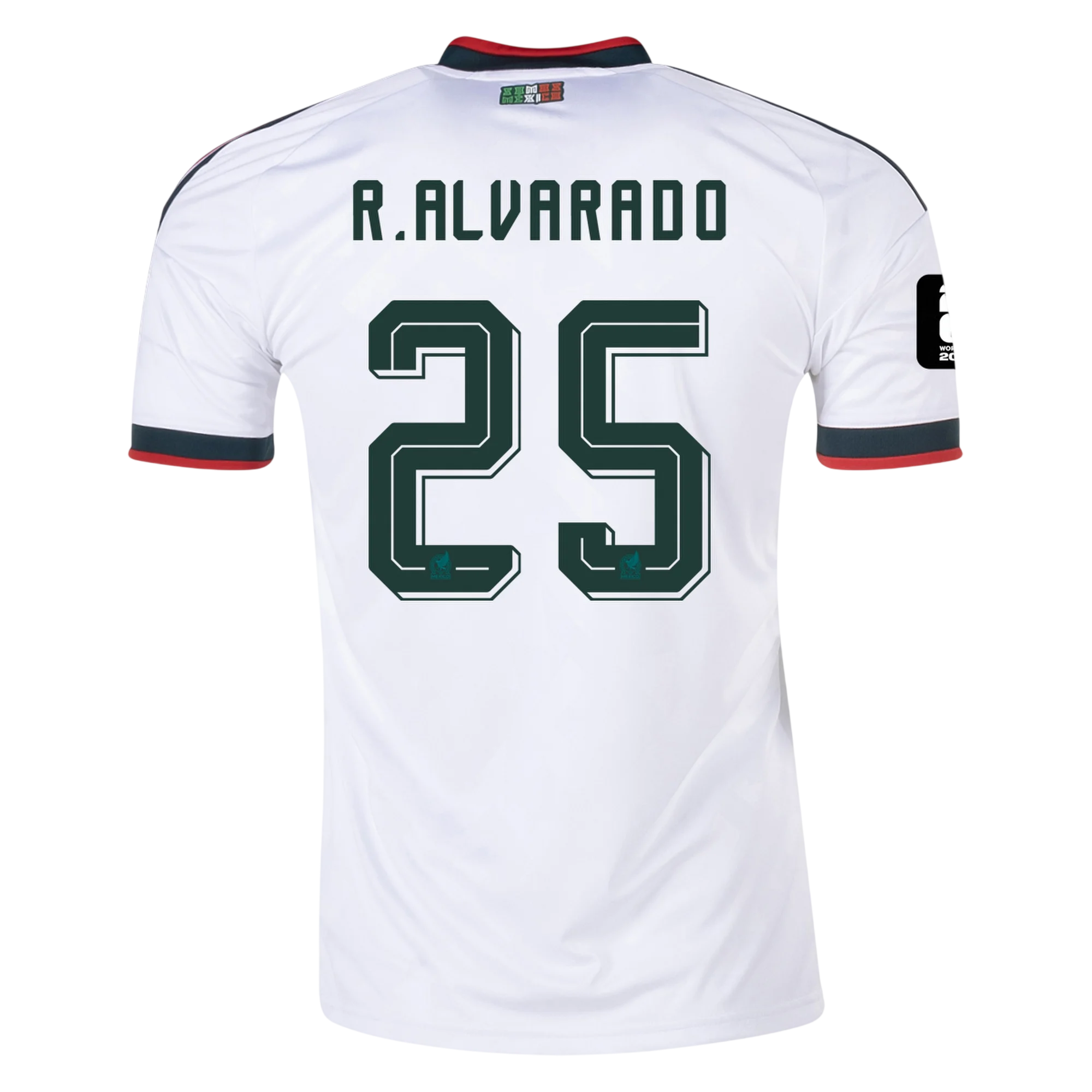 Mexico R. ALVARADO #25 Away World Cup 2026 Jersey White Men's