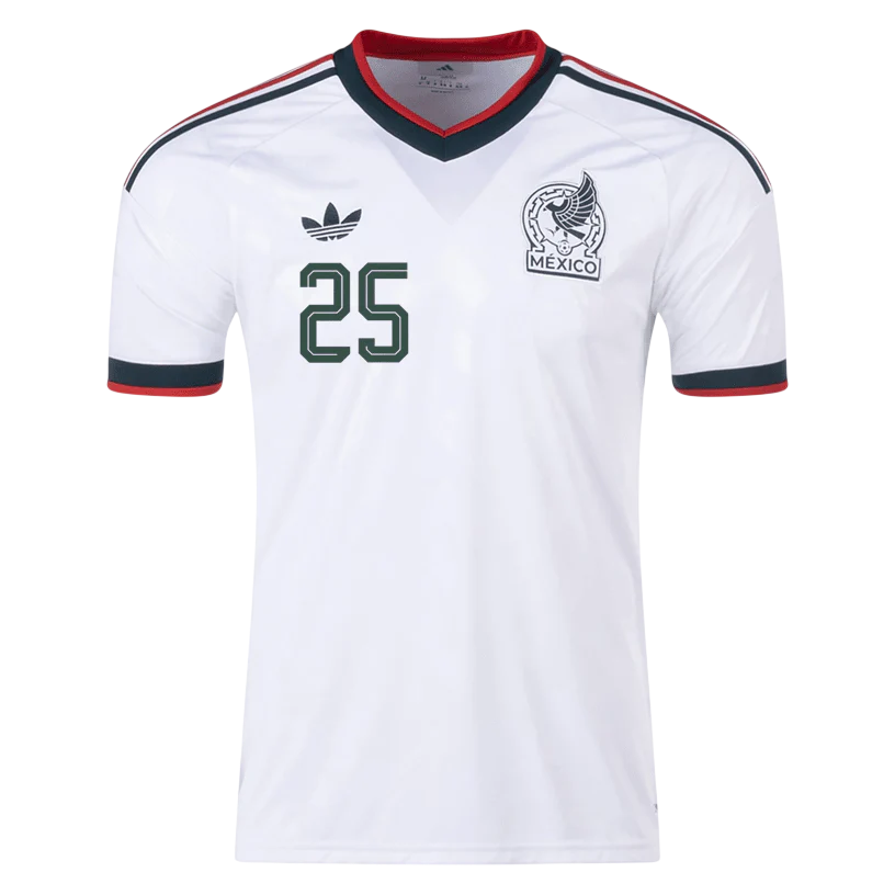 Mexico R. ALVARADO #25 Away World Cup 2026 Jersey White Men's