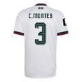 Mexico C. MONTES #3 Away World Cup 2026 Jersey White Men's