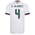 Mexico E. ALVAREZ #4 Away World Cup 2026 Jersey White Men's