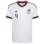 Mexico E. ALVAREZ #4 Away World Cup 2026 Jersey White Men's