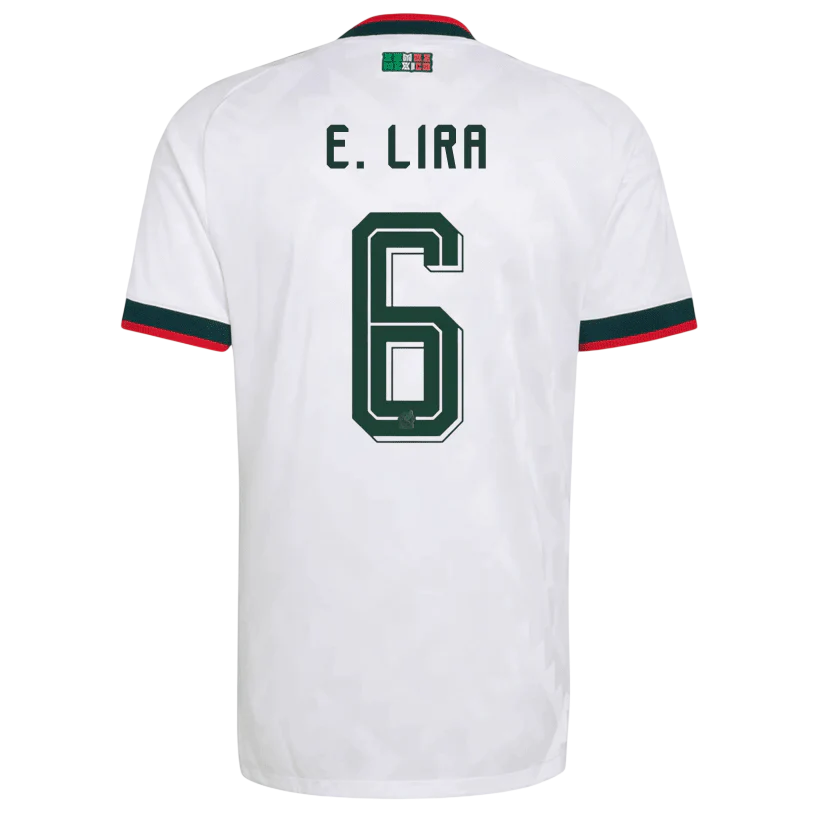 Mexico E. LIRA #6 Away World Cup 2026 Jersey White Men's