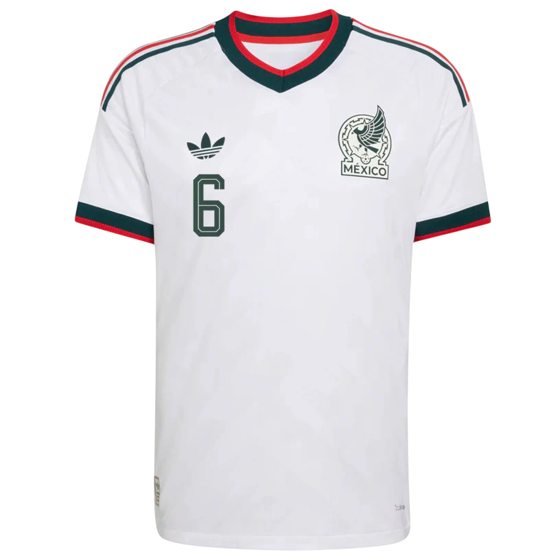 Mexico E. LIRA #6 Away World Cup 2026 Jersey White Men's
