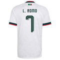 Mexico L. ROMO #7 Away World Cup 2026 Jersey White Men's
