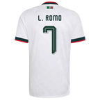 Mexico L. ROMO #7 Away World Cup 2026 Jersey White Men's