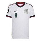 Mexico A. FIDALGO #8 Away World Cup 2026 Jersey White Men's