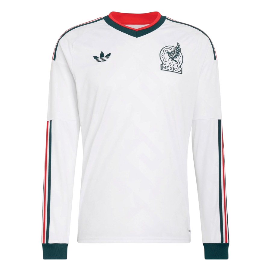 Mexico Away World Cup 2026 Long Sleeve Jersey White Men's