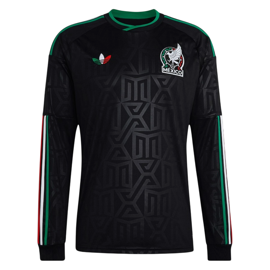 Mexico Third World Cup 2026 Long Sleeve Jersey Black Men's