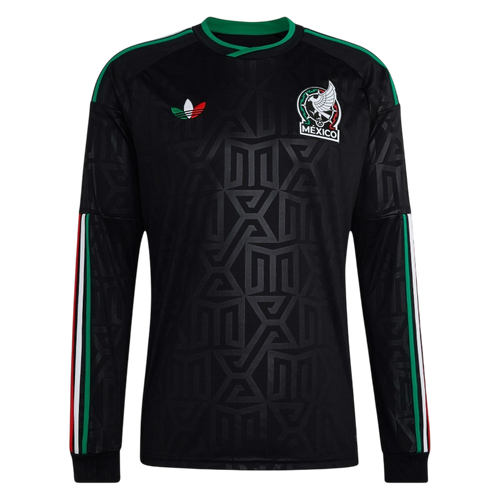 Mexico Third World Cup 2026 Long Sleeve Jersey Black Men's