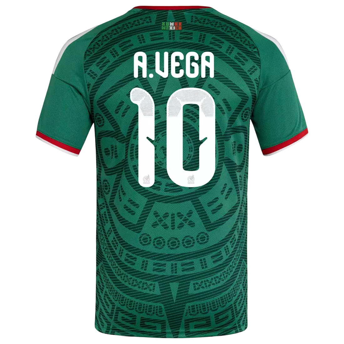 Mexico A. VEGA #10 Home World Cup 2026 Jersey Green Men's