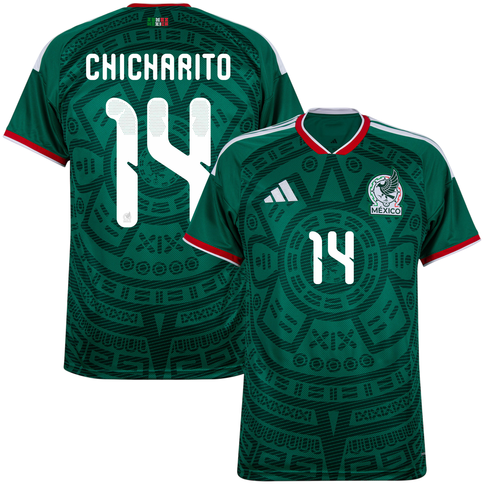 Mexico CHICHARITO #14 Home World Cup 2026 Jersey Green Men's