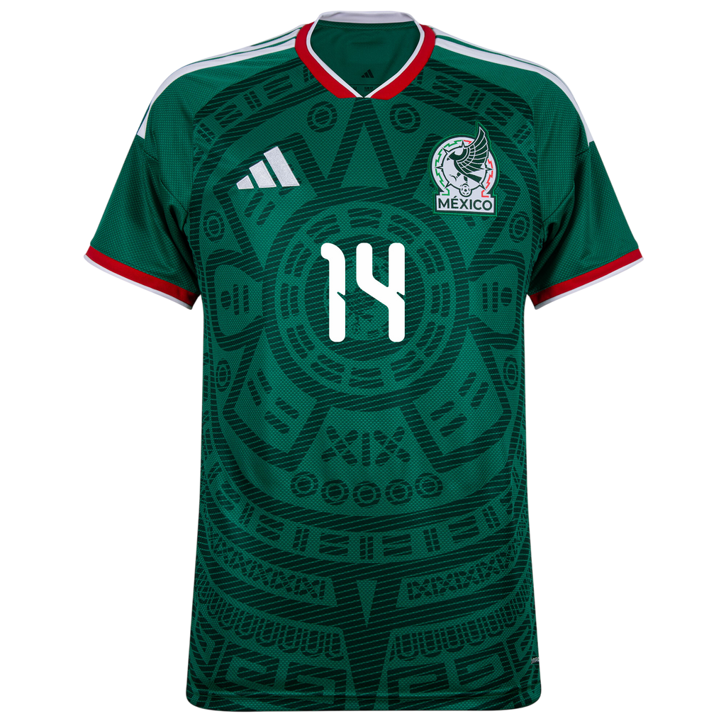 Mexico CHICHARITO #14 Home World Cup 2026 Jersey Green Men's