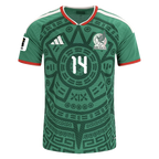 Mexico A. GONZALEZ #14 Home World Cup 2026 Jersey Green Men's