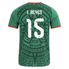 Mexico I. REYES #15 Home World Cup 2026 Jersey Green Men's