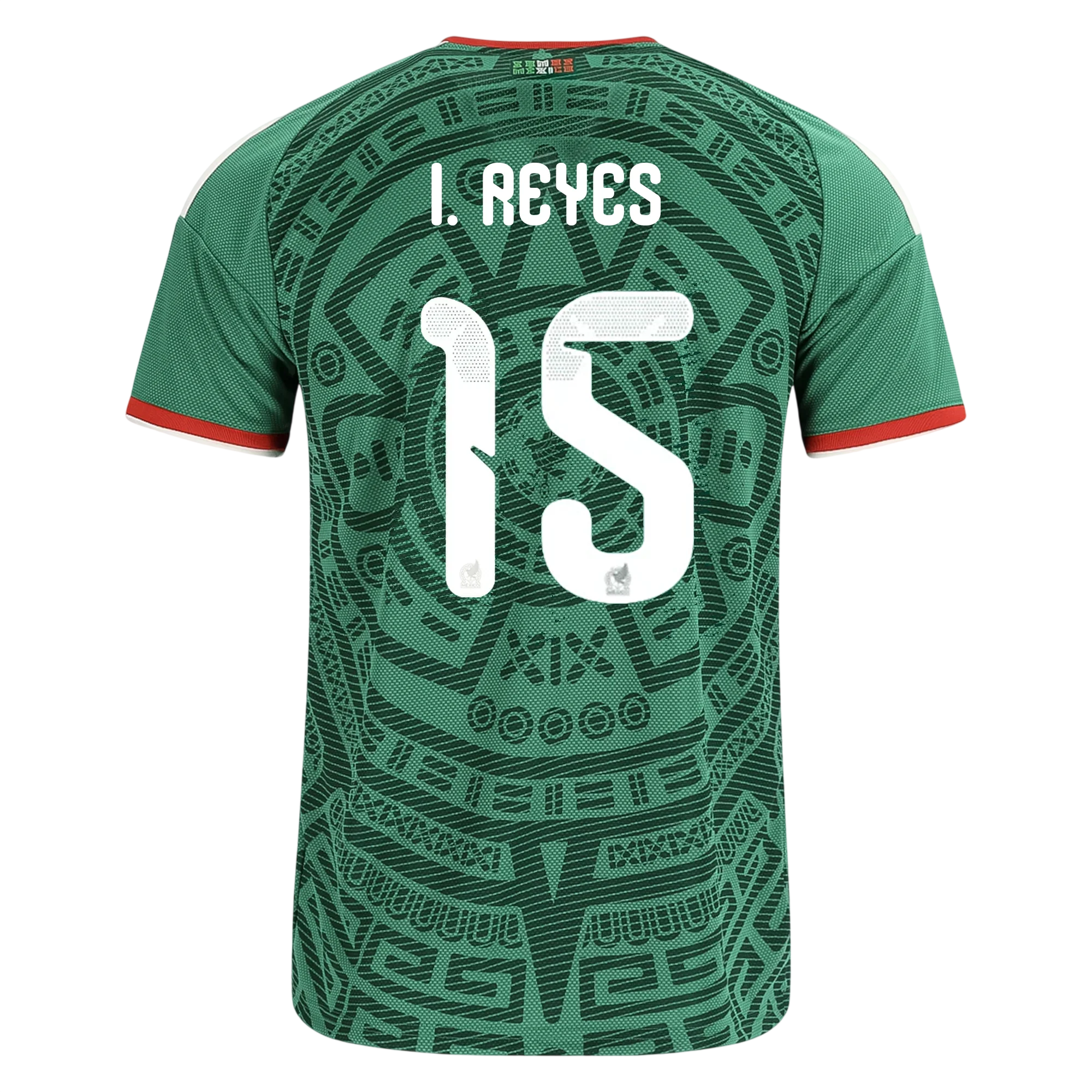 Mexico I. REYES #15 Home World Cup 2026 Jersey Green Men's