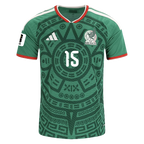 Mexico I. REYES #15 Home World Cup 2026 Jersey Green Men's