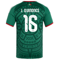 Mexico QUINONES #16 Home World Cup 2026 Jersey Green Men's