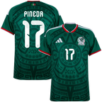Mexico PINEDA #17 Home World Cup 2026 Jersey Green Men's
