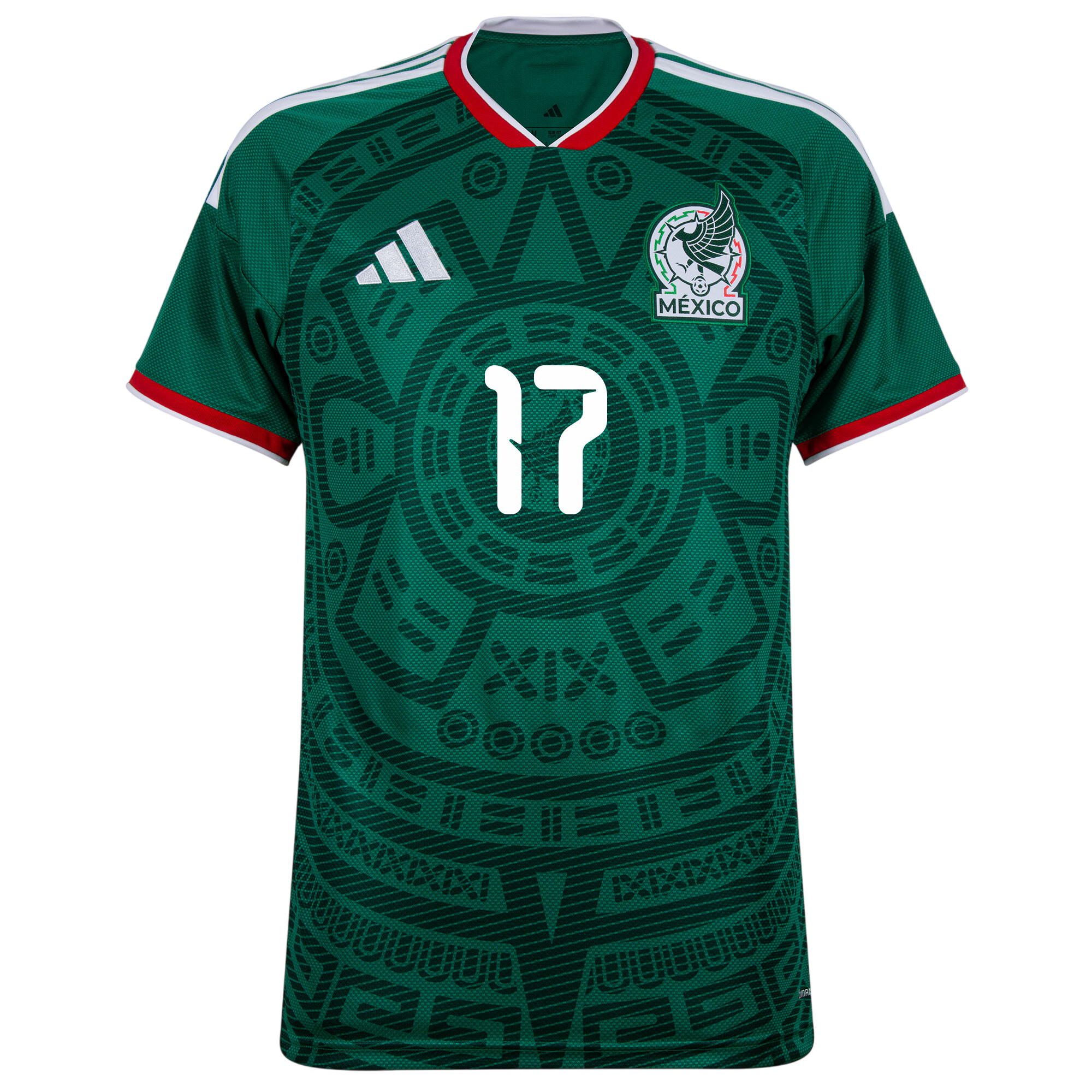 Mexico PINEDA #17 Home World Cup 2026 Jersey Green Men's