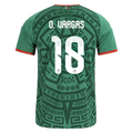 Mexico O. VARGAS #18 Home World Cup 2026 Jersey Green Men's