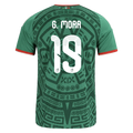 Mexico G. MORA #19 Home World Cup 2026 Jersey Green Men's