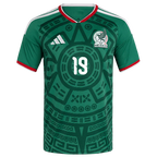 Mexico G. MORA #19 Home World Cup 2026 Jersey Green Men's