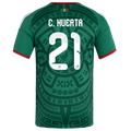 Mexico C. HUERTA #21 Home World Cup 2026 Jersey Green Men's