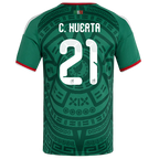 Mexico C. HUERTA #21 Home World Cup 2026 Jersey Green Men's