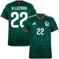 Mexico H.LOZANO #22 Home World Cup 2026 Jersey Green Men's