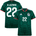 Mexico H.LOZANO #22 Home World Cup 2026 Jersey Green Men's