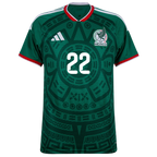 Mexico H.LOZANO #22 Home World Cup 2026 Jersey Green Men's