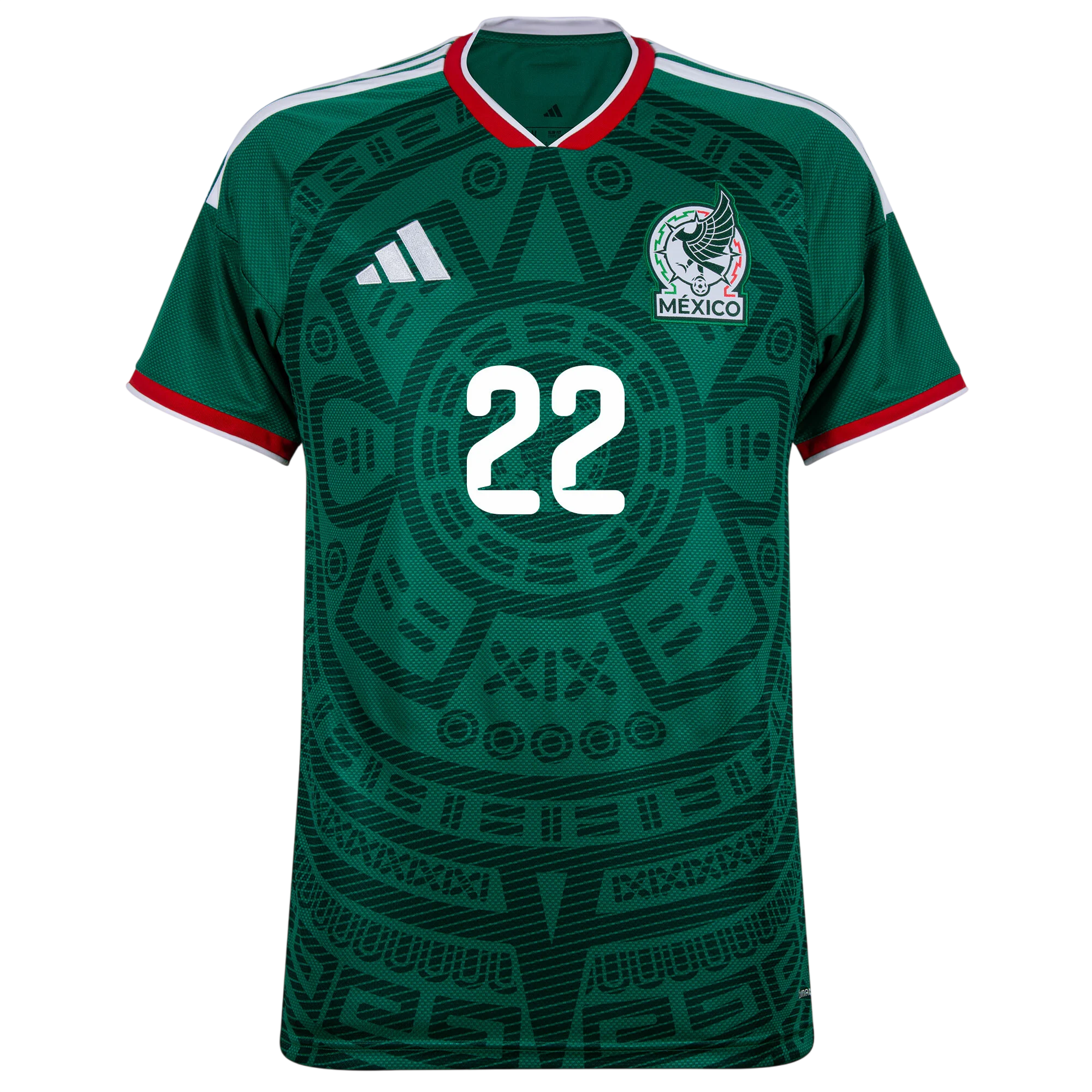 Mexico H.LOZANO #22 Home World Cup 2026 Jersey Green Men's