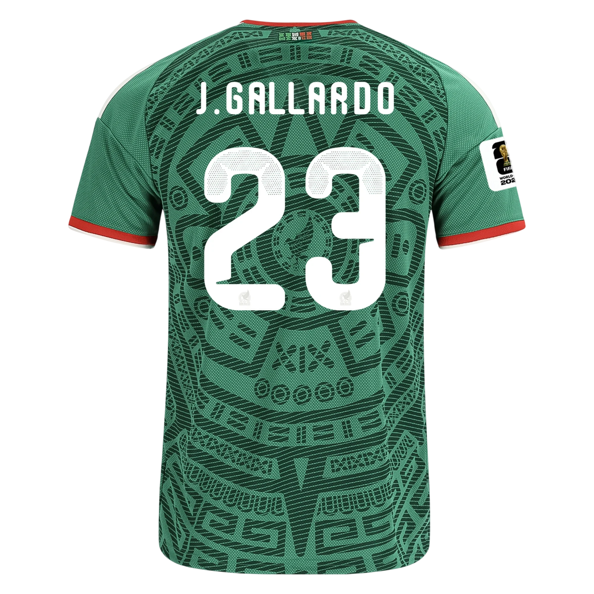 Mexico J. GALLARDO #23 Home World Cup 2026 Jersey Green Men's