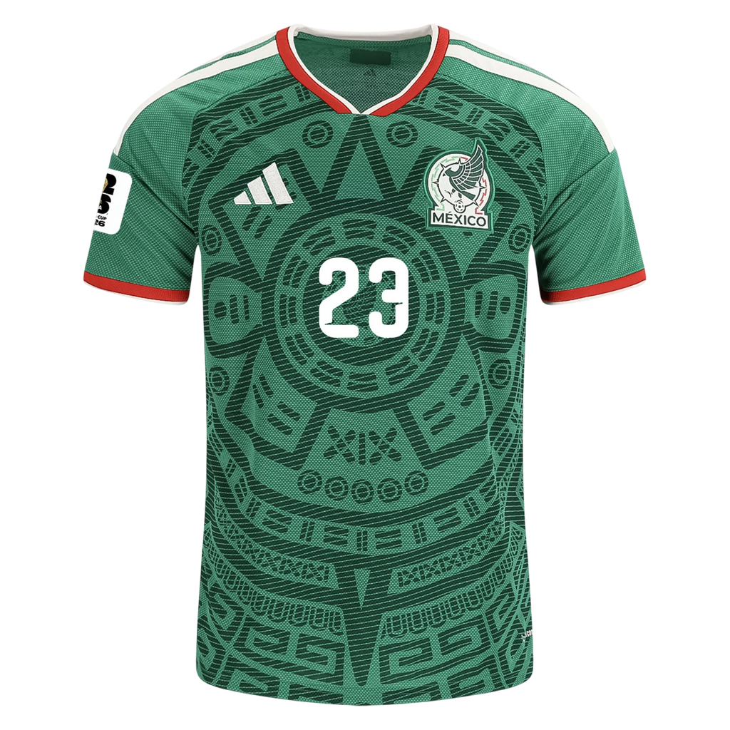 Mexico J. GALLARDO #23 Home World Cup 2026 Jersey Green Men's