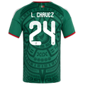 Mexico L. CHAVEZ #24 Home World Cup 2026 Jersey Green Men's